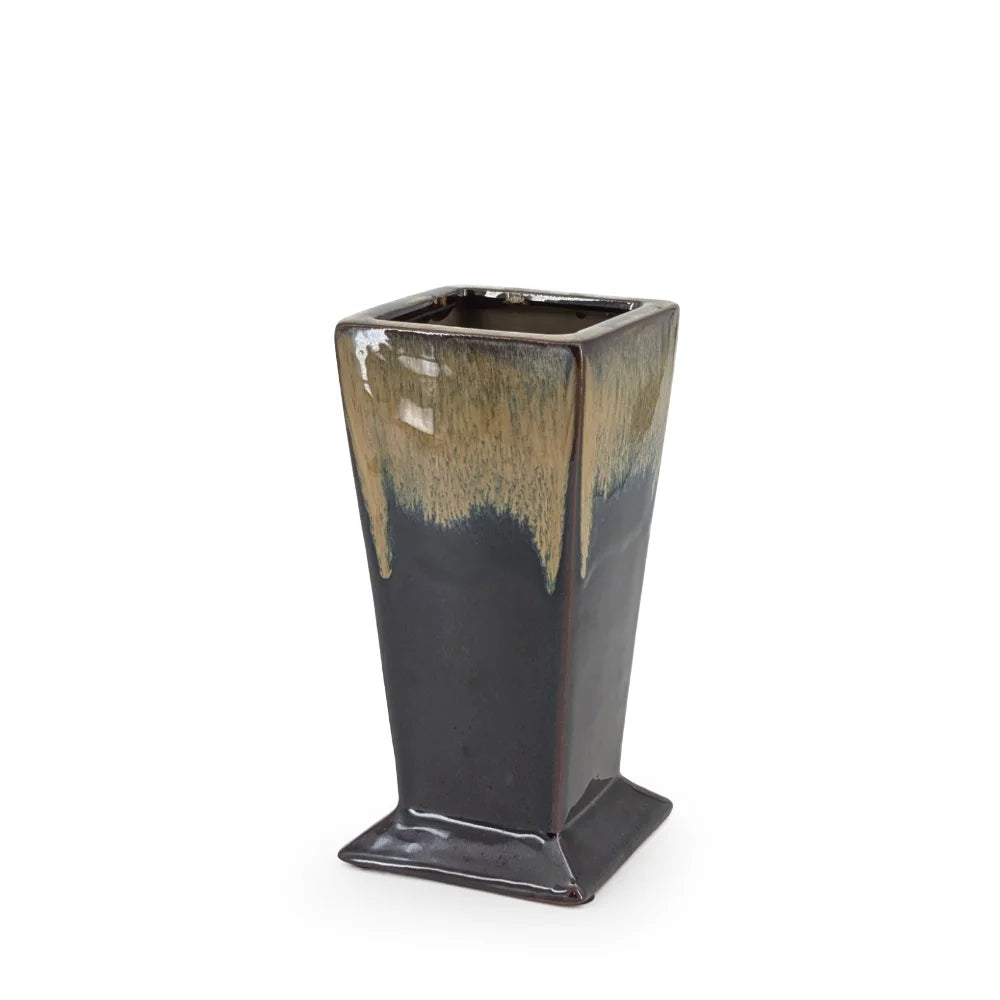 Ceramic Vase Square Two Tone