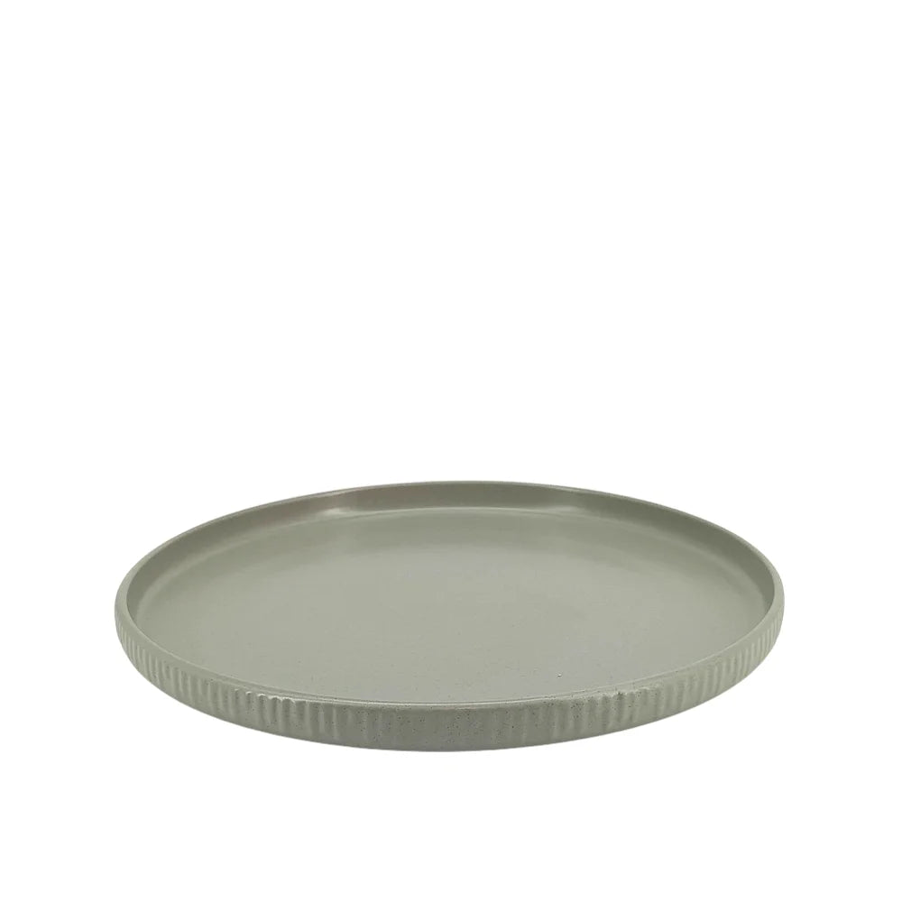 Ceramic Dinner Set Green Emboss