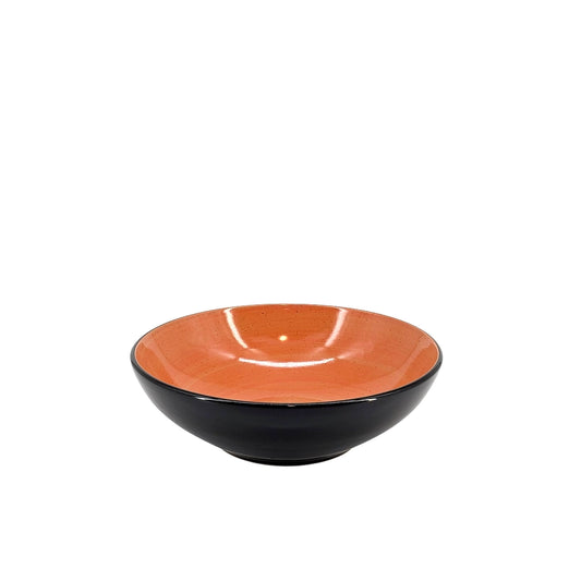 Ceramic Dinner Set Orange Swirl