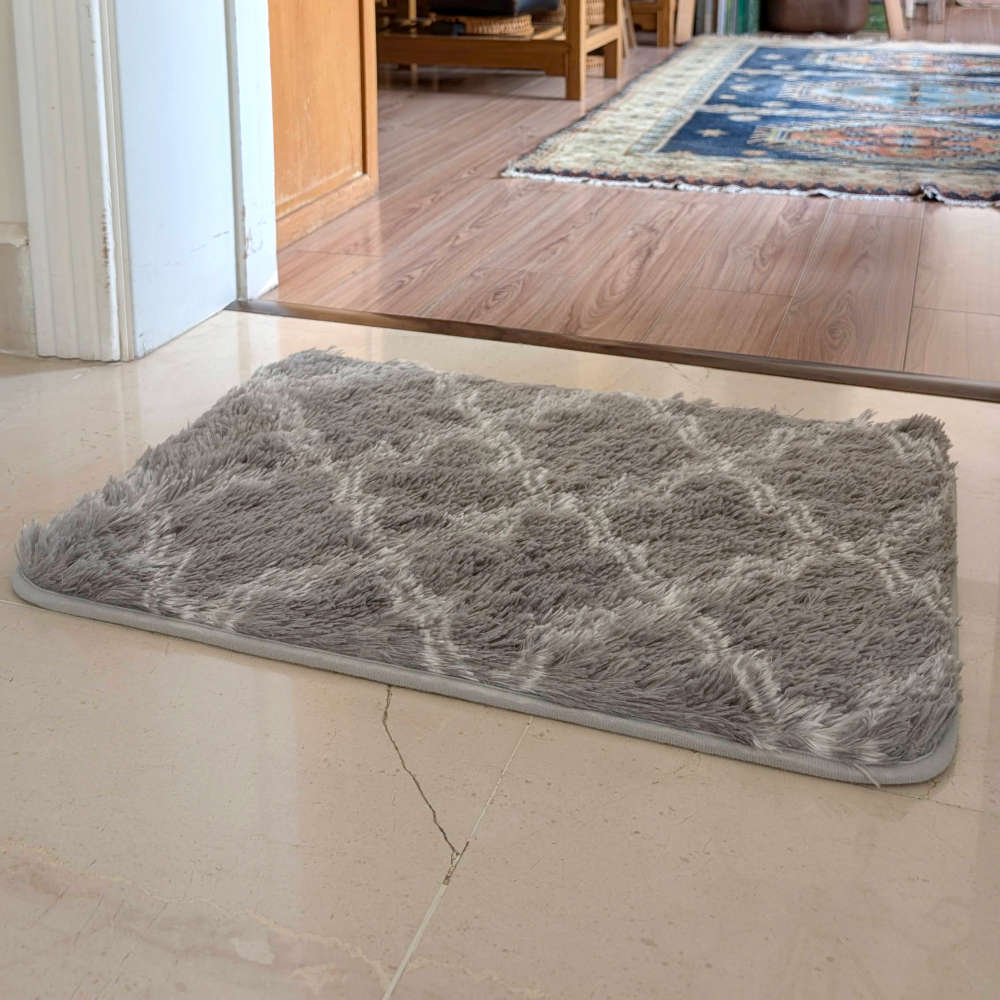 Floor Mat Gray Pattern 43cm x 61cm