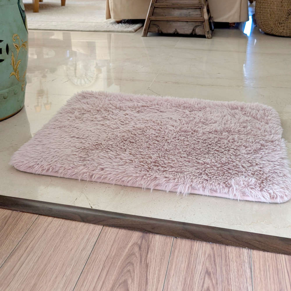 Floor Mat Pink Premium Fur 43cm x 61cm
