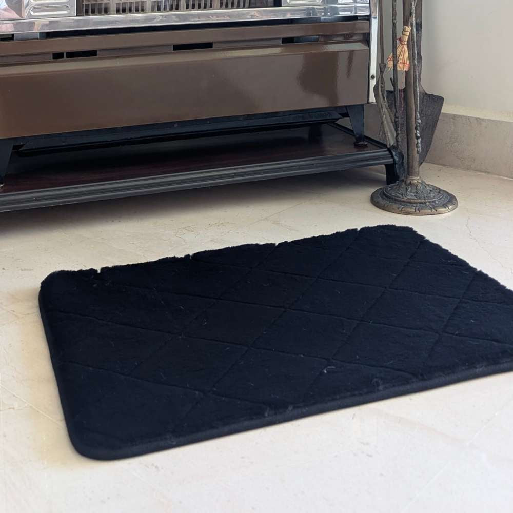 Floor Mat Black Emboss 43cm x 61cm