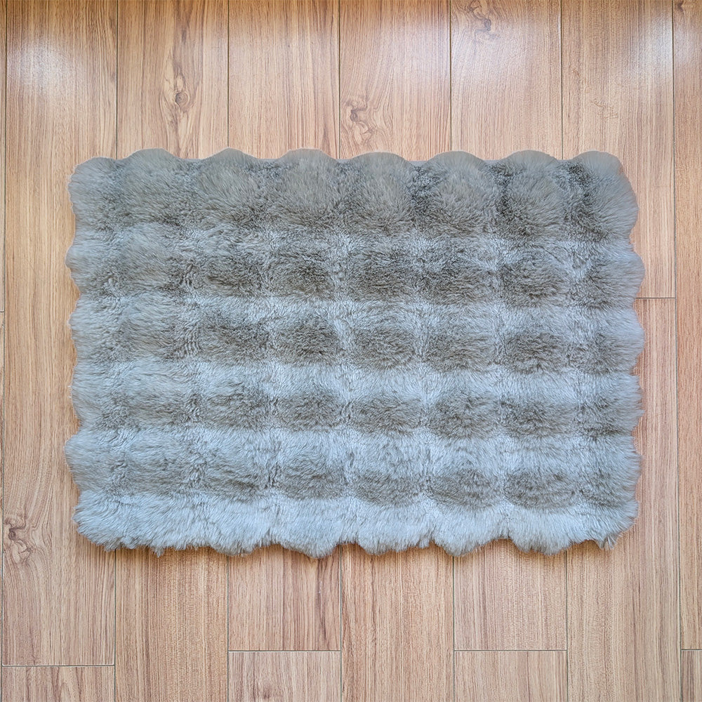 Floor Mat Gray Wavy 43cm x 61cm