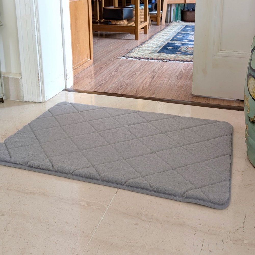Floor Mat Gray Emboss 50cm x 76cm