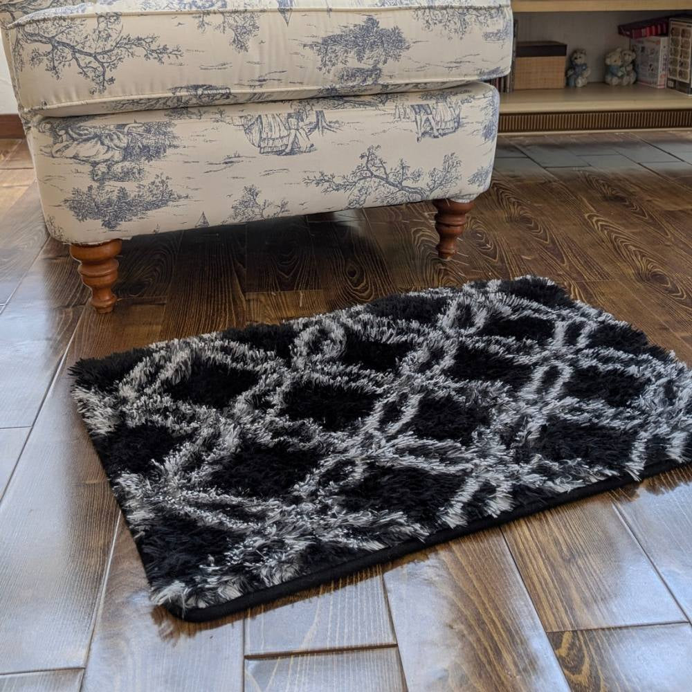 Floor Mat Black Pattern 50cm x 76cm