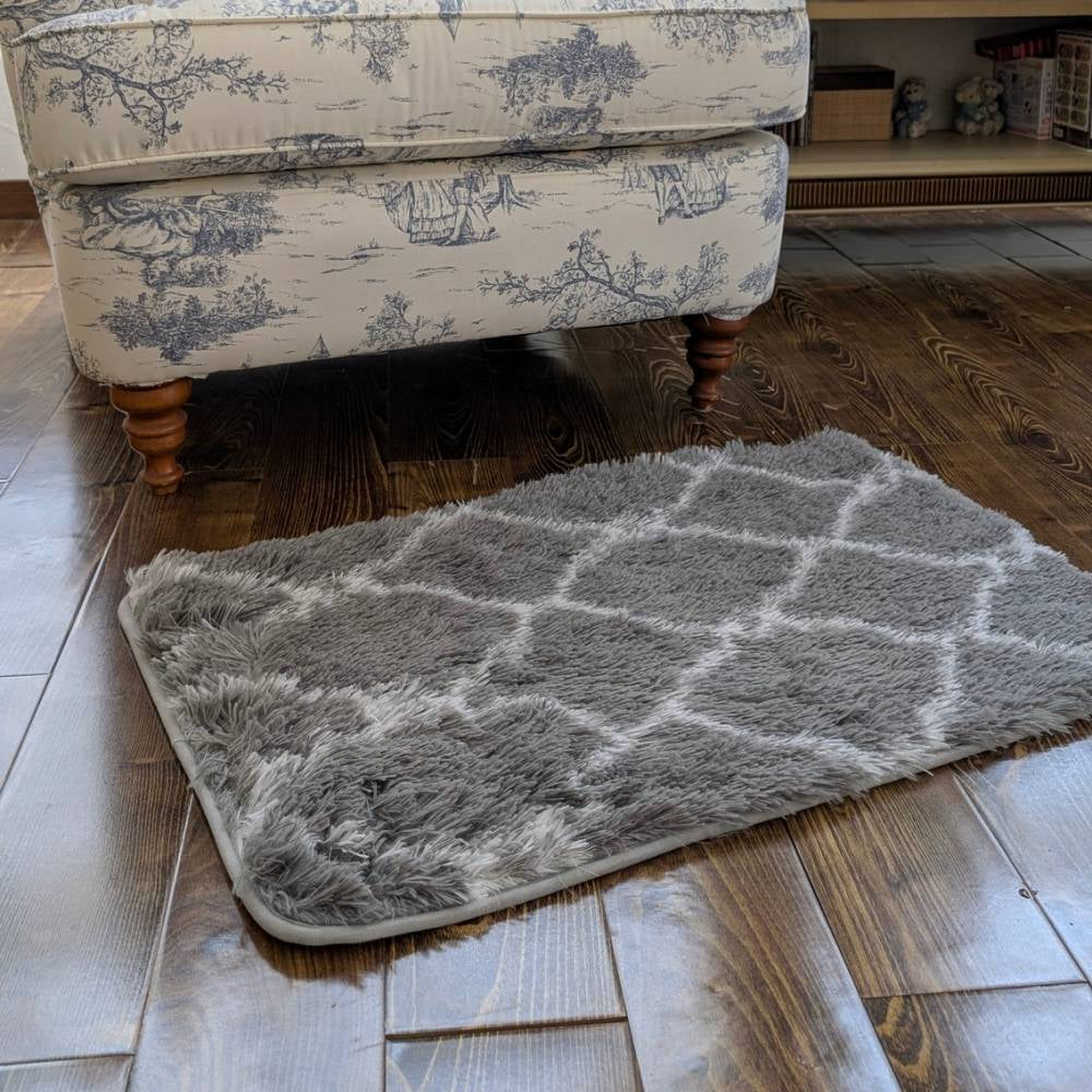 Floor Mat Gray Pattern 50cm x 76cm