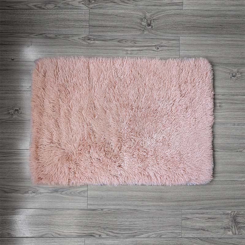 Floor Mat Blush Poly-Fur 50cm x 76cm