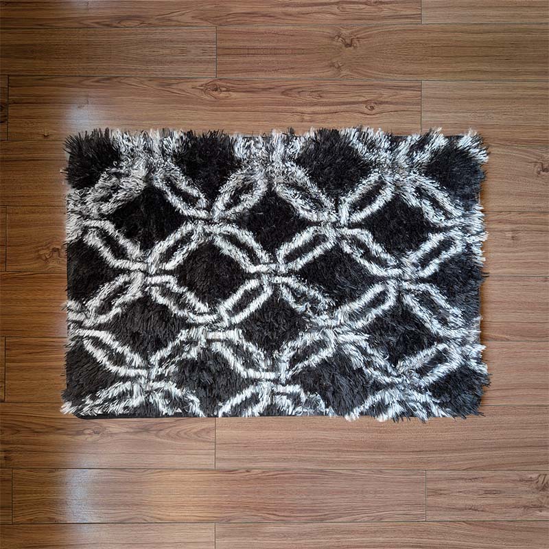 Floor Mat Black Pattern 50cm x 76cm