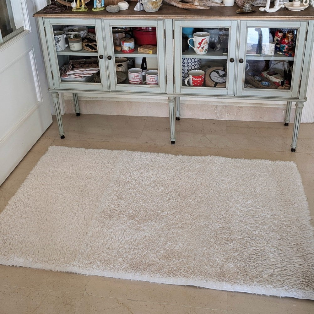 Floor Mat White Premium Fur 120cm x 152cm