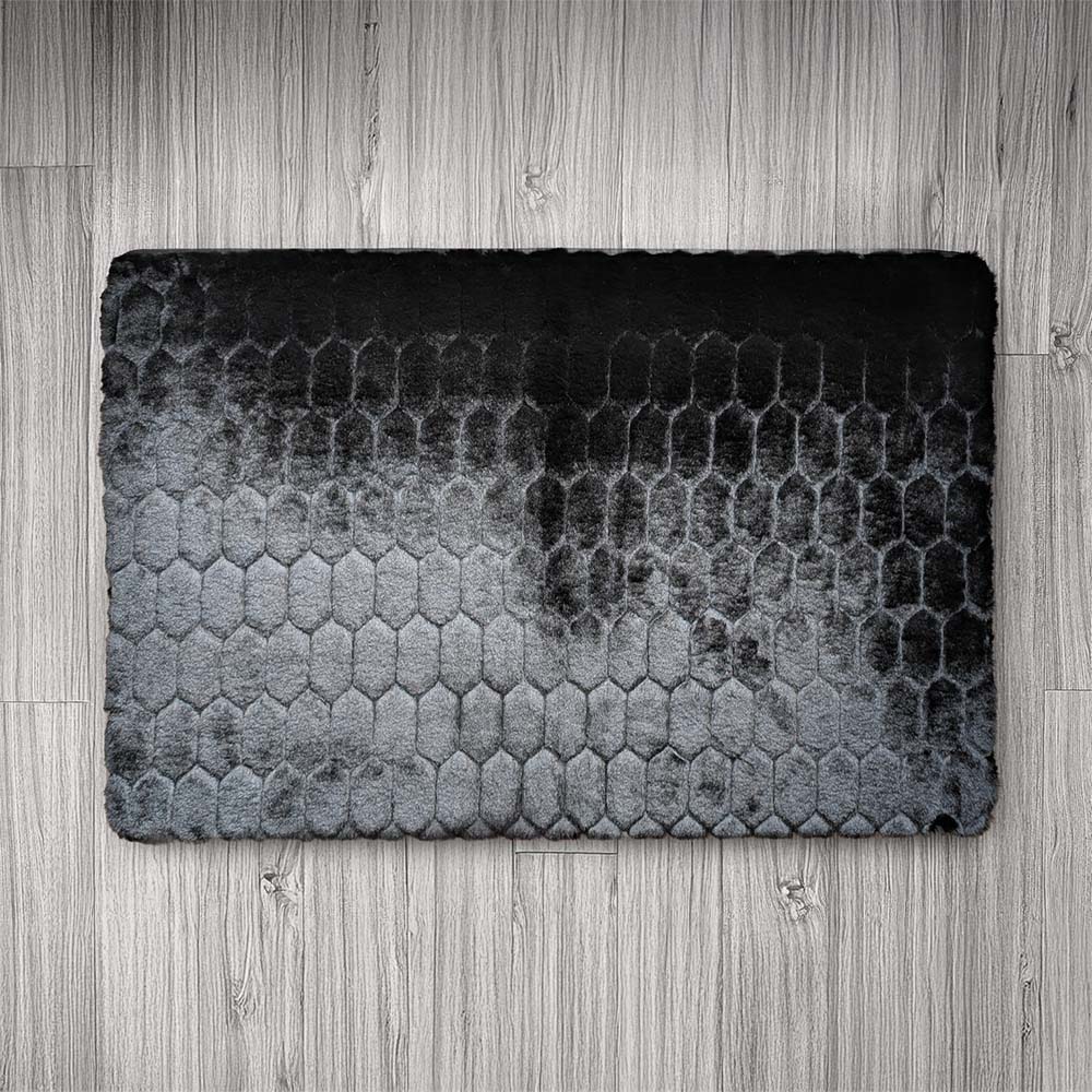 Floor Mat Black Emboss 68cm x 106cm