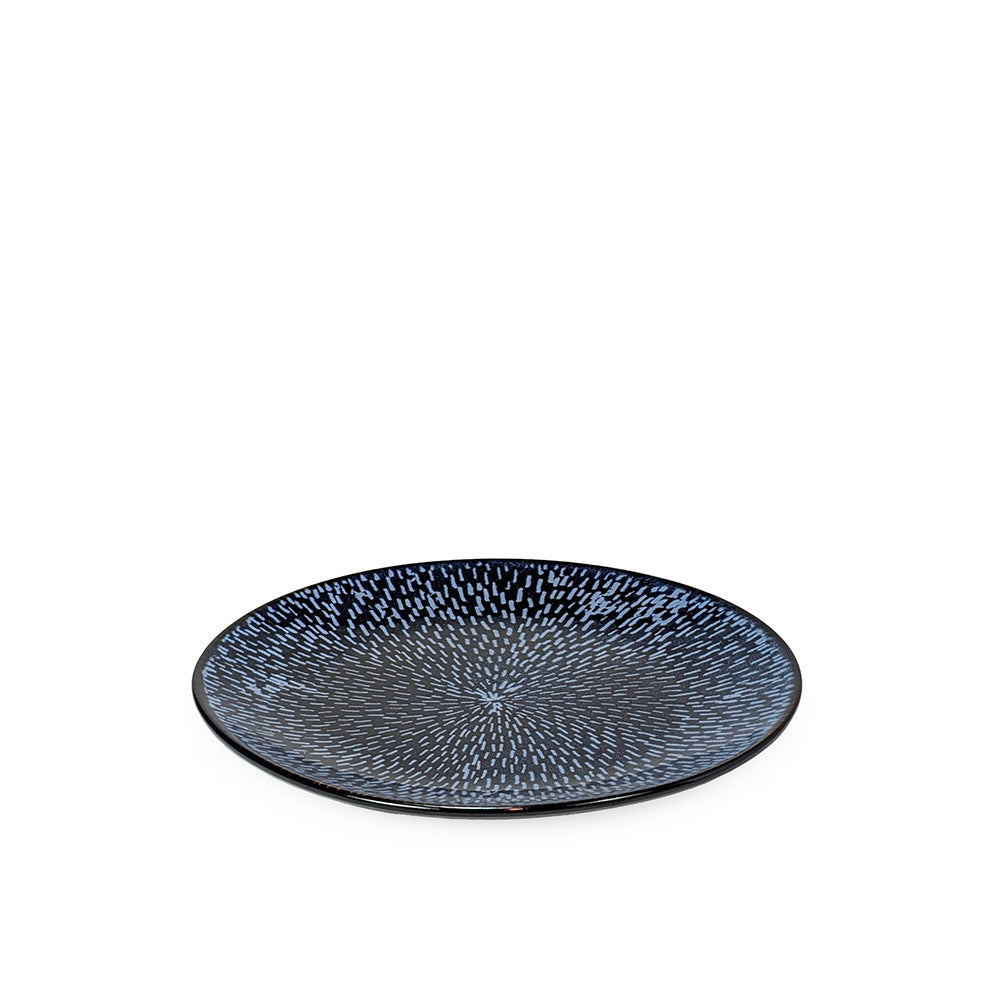 Japanese Blue Dessert Plate 21cm