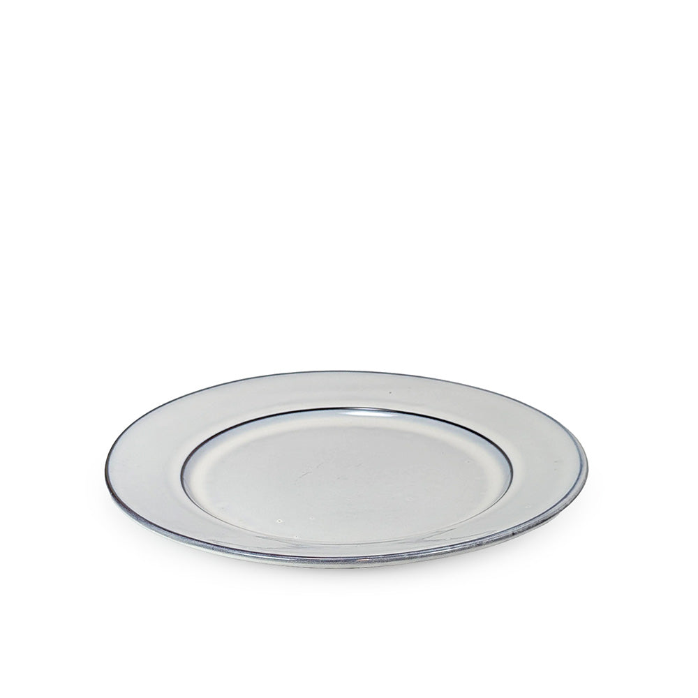 Off White Dinner Plate with Blue Trim 28cm