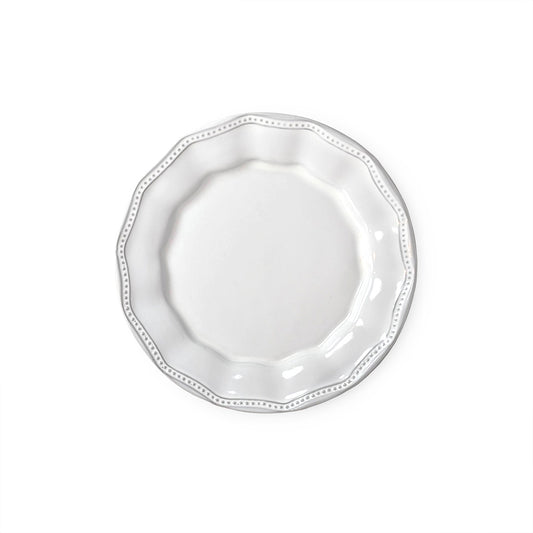 Vintage White Dessert Plate 21cm