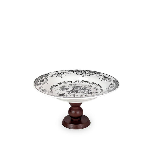 Cake Stand Deep Dish Vintage Black 20cm
