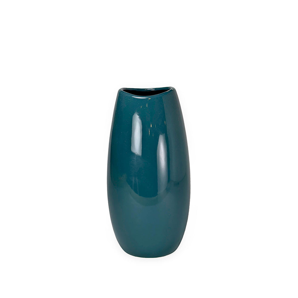 Blue Green Ceramic Vase 25cm