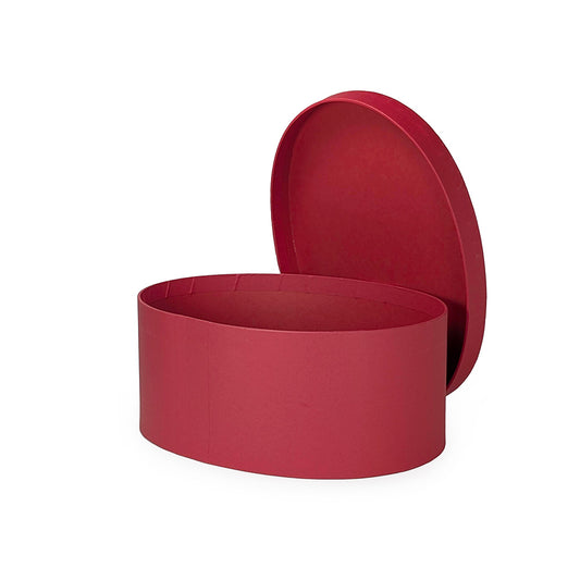 Carboard Storage Container Red Oval Large