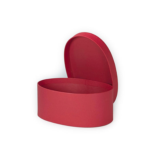 Carboard Storage Container Red Oval Small