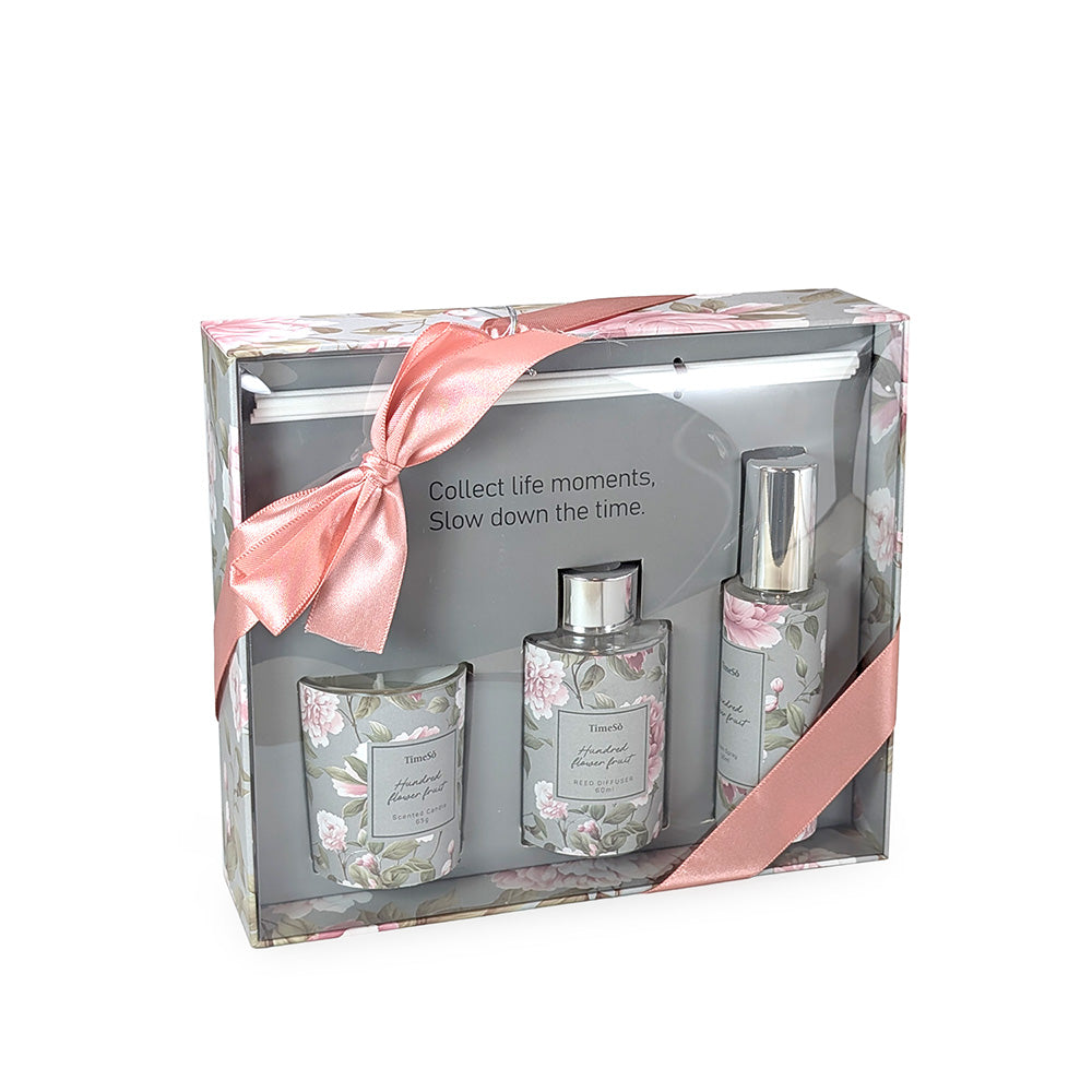 Scented Candle & Fragrance Gift Set - Flowering Fruit