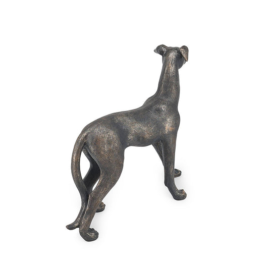 Resin Greyhound Statue Black