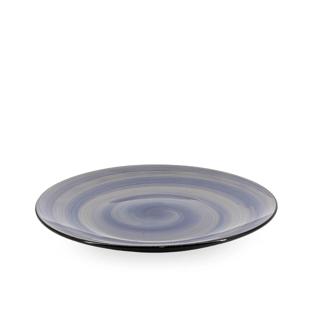 Ceramic Dinner Set Purple Swirl
