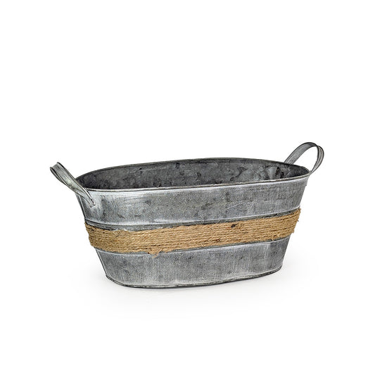 Rustic Tin Bucket Large