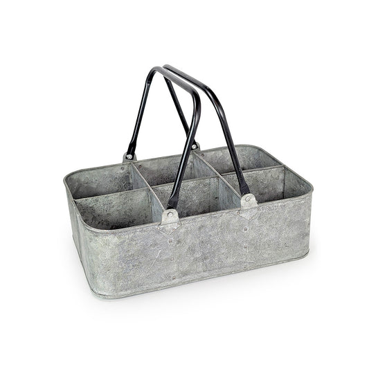 Rustic Steel Cutlery Holder w/ Handles