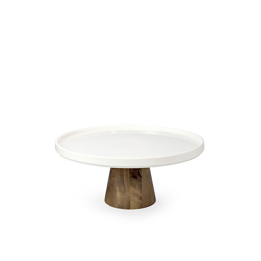 Teak Base Cake Stand 24cm