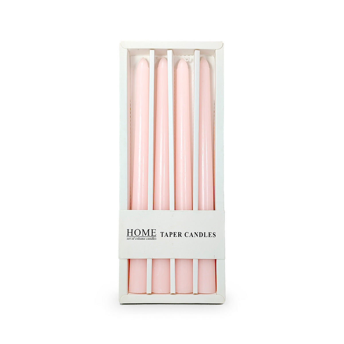 Taper Candles Pink 4 pcs