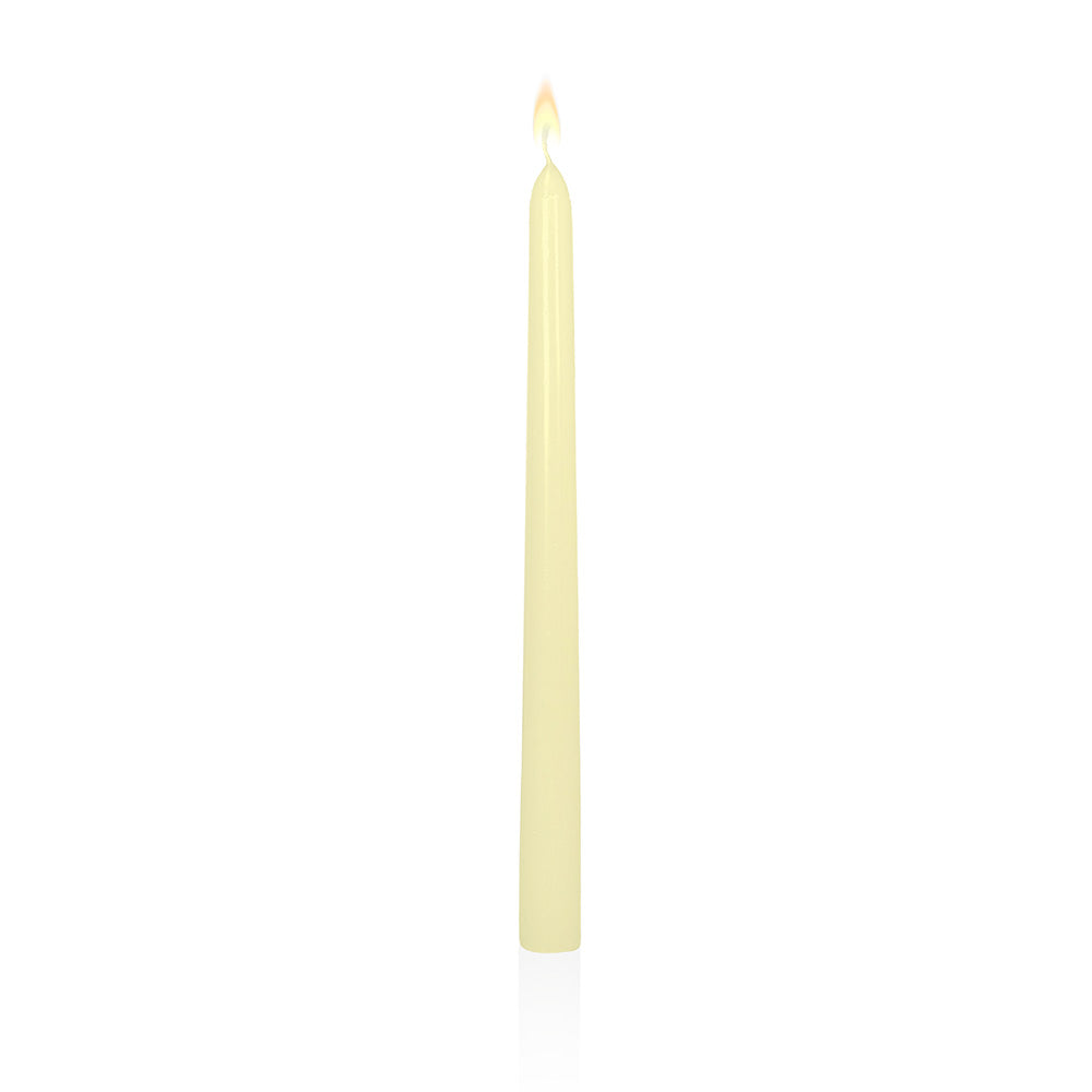 Taper Candles Beige 4 pcs