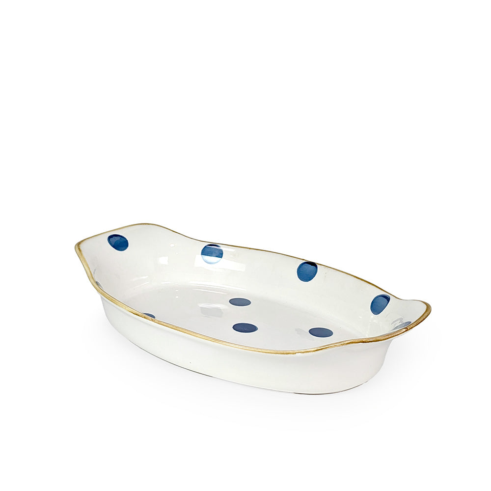 Ceramic Casserole Dish Oval White Medium