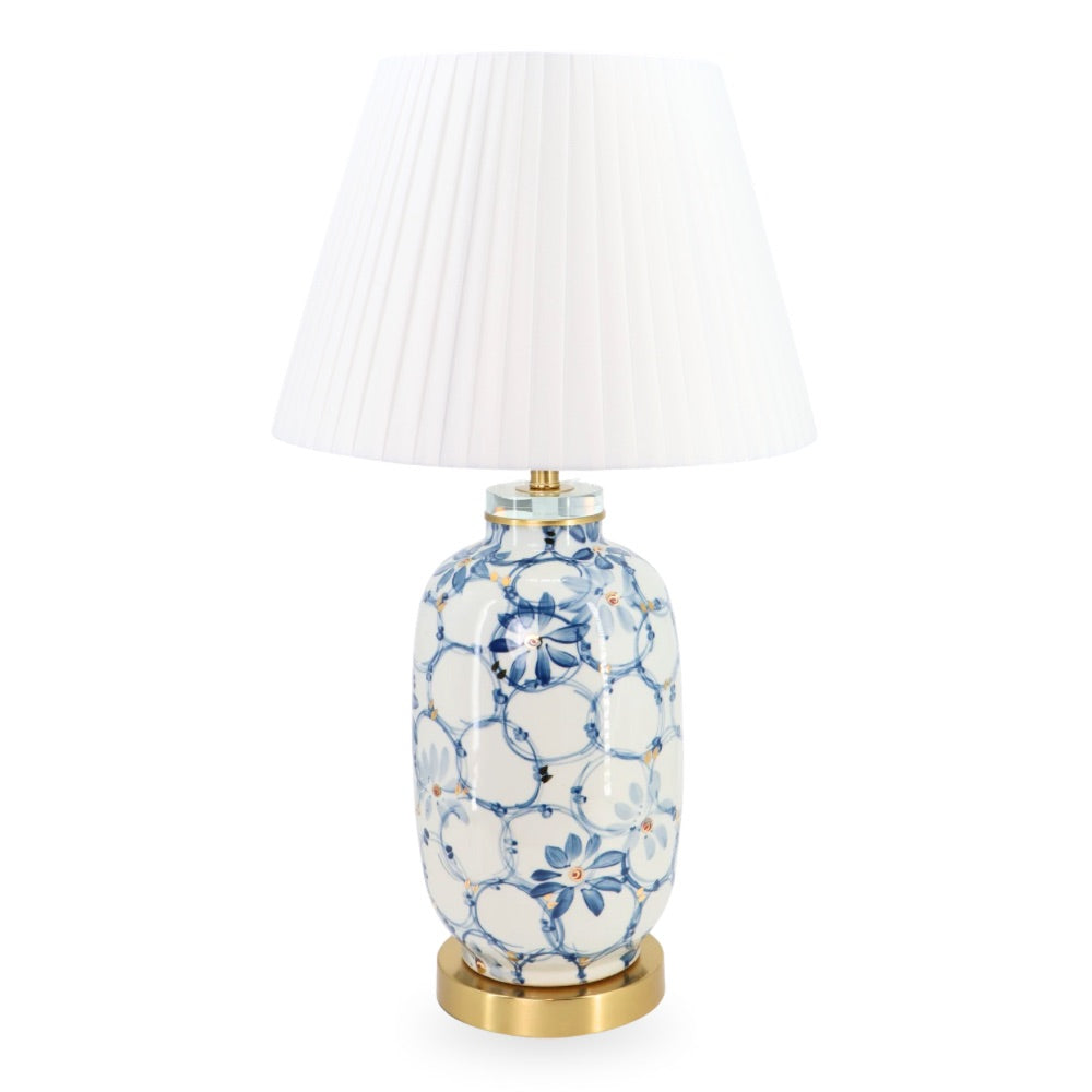 Ceramic Table Lamp China Blue 65cm