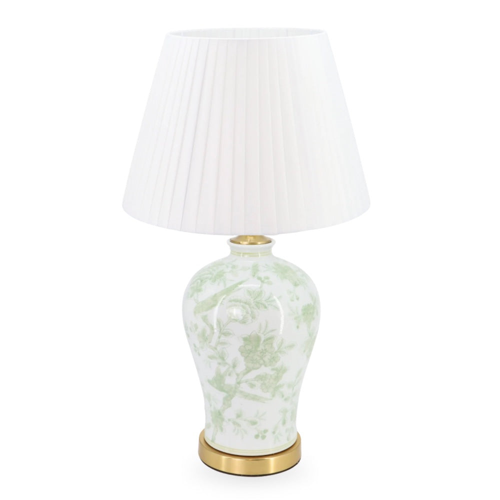 Ceramic Table Lamp China Green 65cm