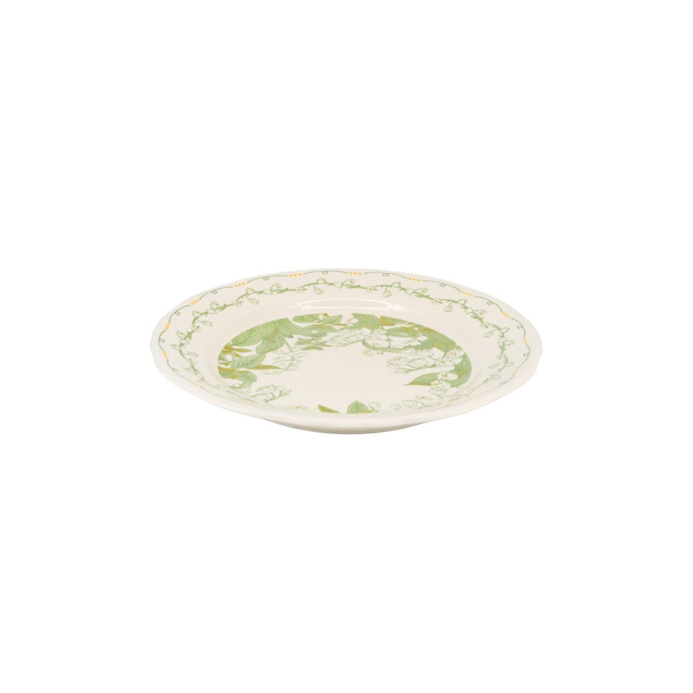 Vintage Green Ceramic Dessert Plate 20cm