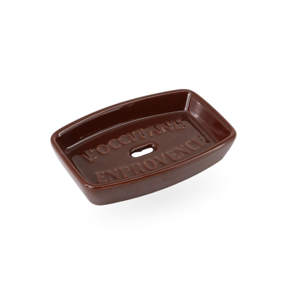 Ceramic Soap Dish Burgundy