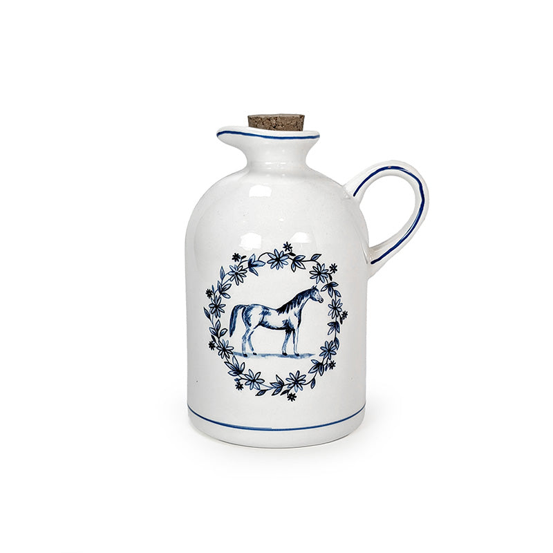 Farmhouse Oil Jug Horse
