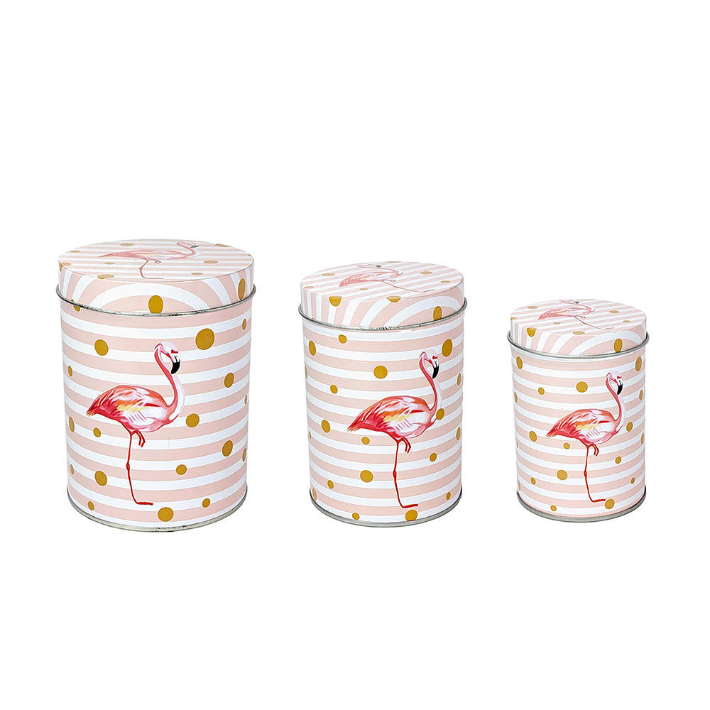 Tin Cylinders Flamingo