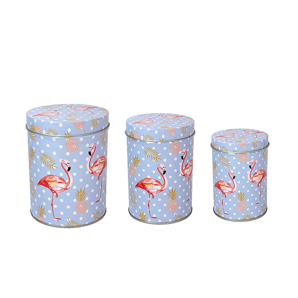 Tin Cylinders Flamingo