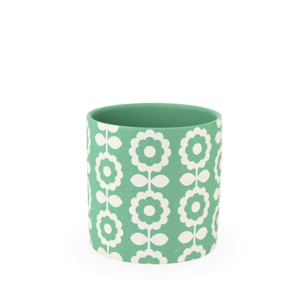 Ceramic Planter Floral 14cm