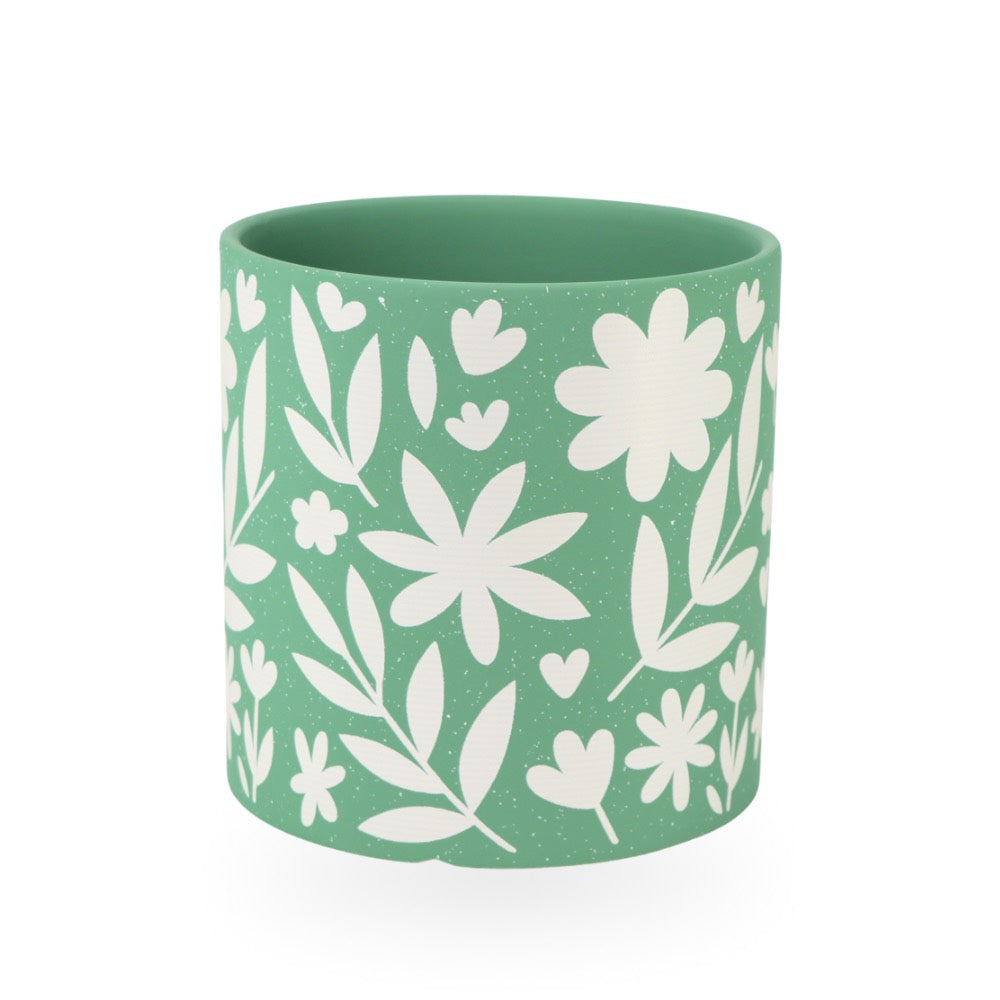 Ceramic Planter Floral 17cm