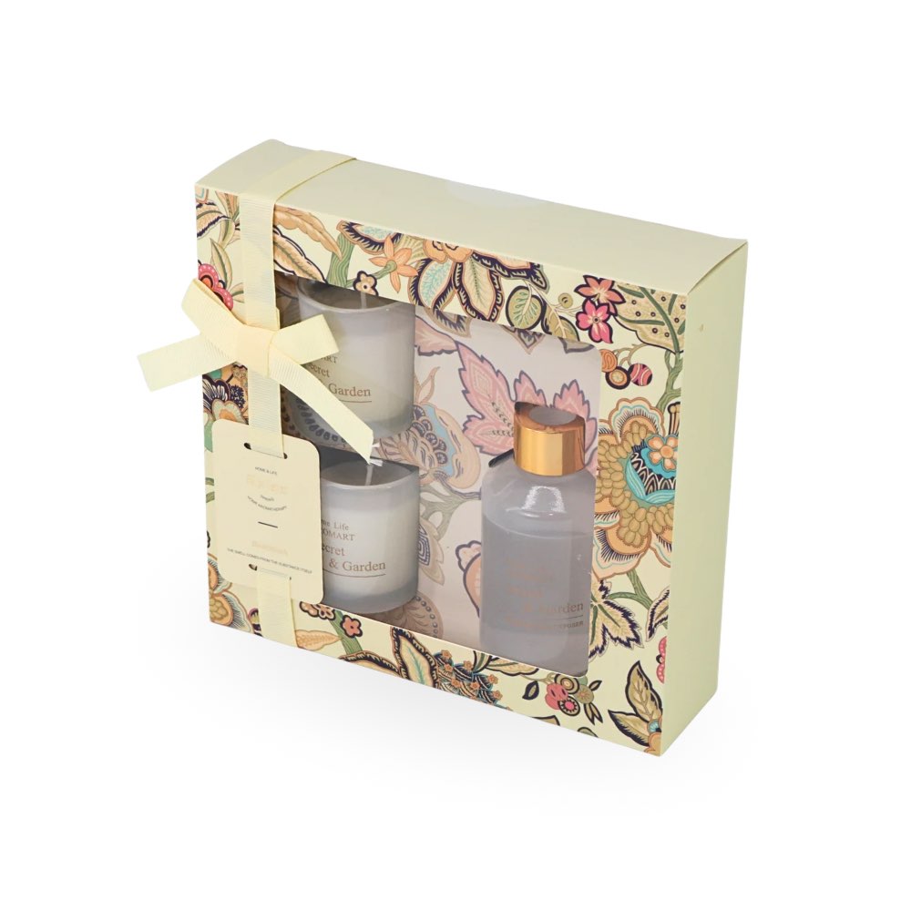 Fragrance Diffuser & Candles Set Secret Garden