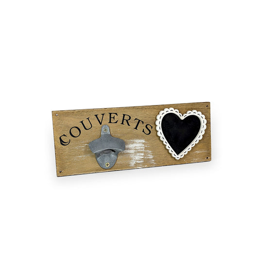 Hanging Bottle Opener w/ Chalkboard