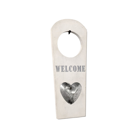 Door Knob Wooden Welcome Sign