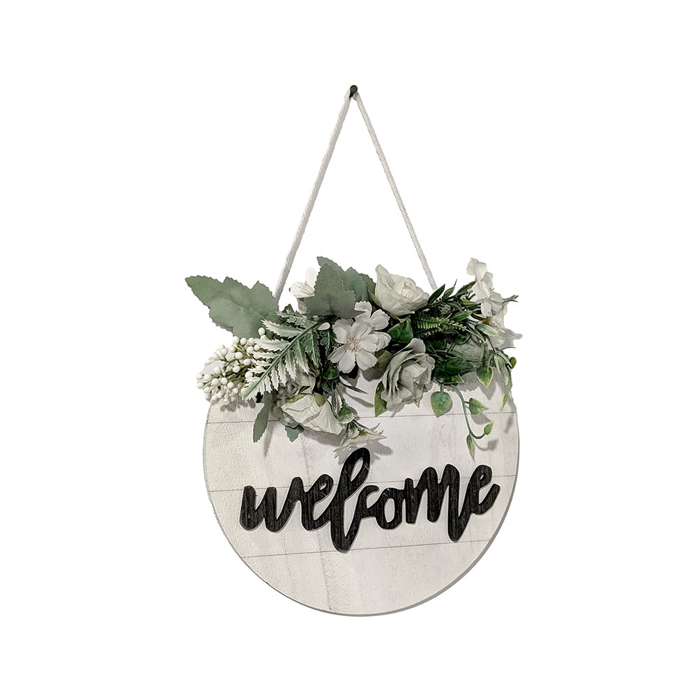 Hanging Welcome Sign Floral