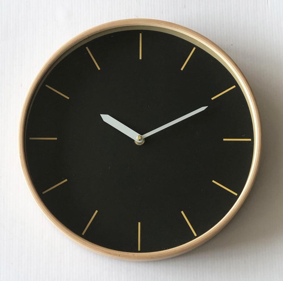 Black Modern Wall Clock