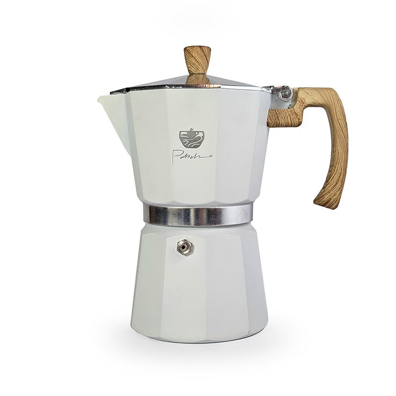 Moka Pot Stainless White