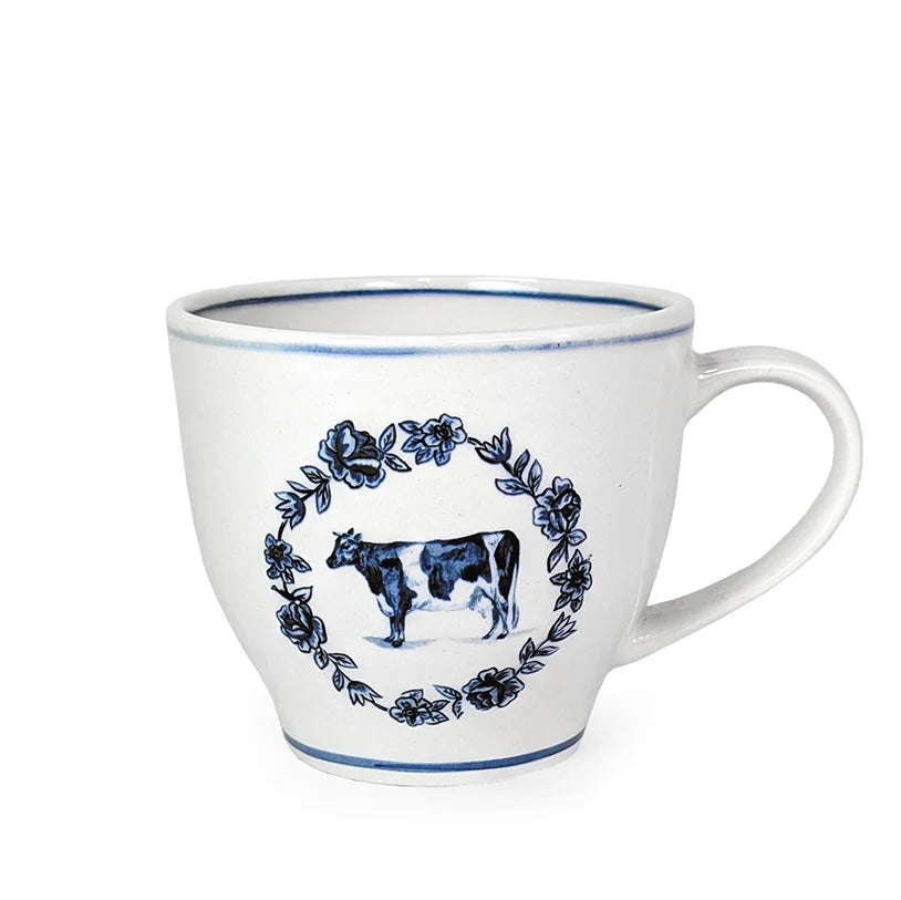Farmhouse Ceramic Mug Cow