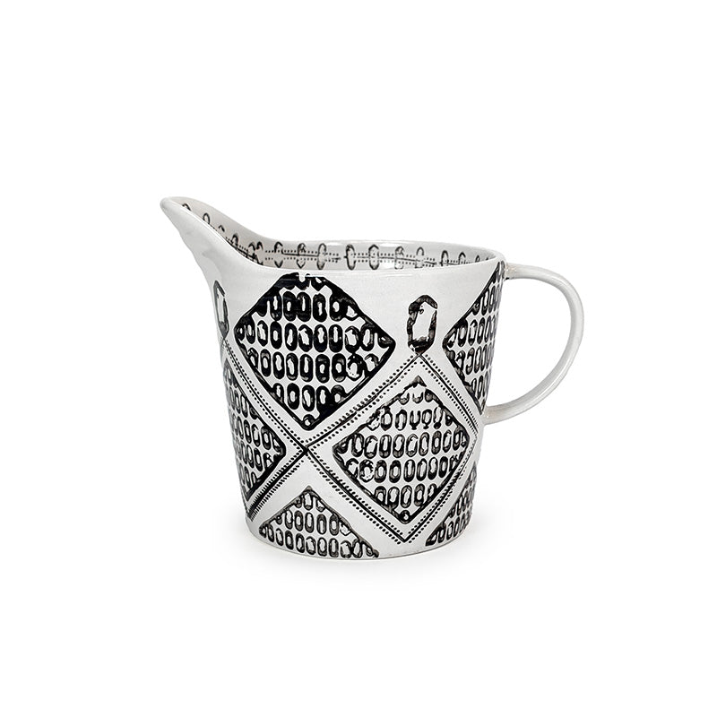 Ceramic Pitcher Geometric
