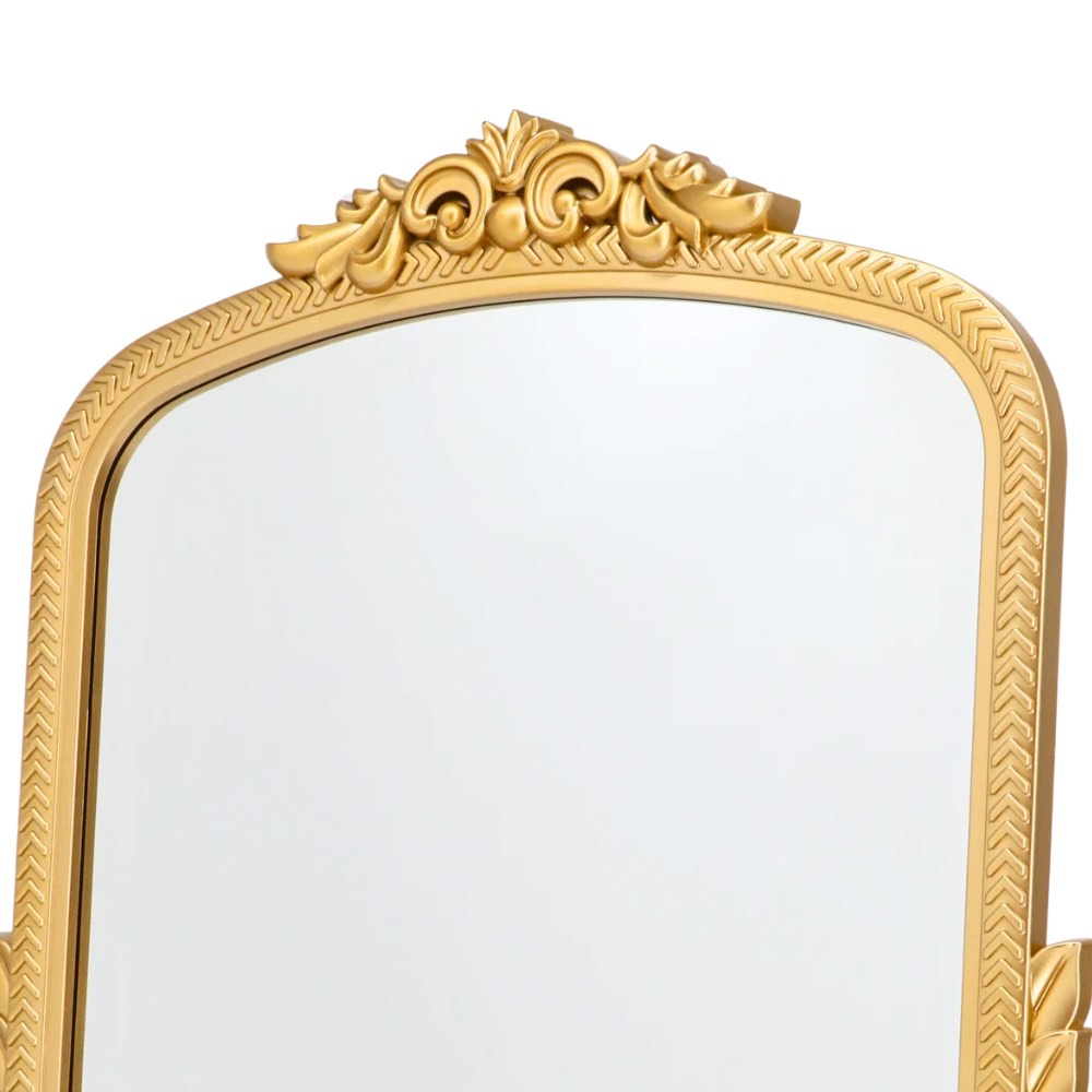 Gold Plastic Framed Vanity Mirror 50cm