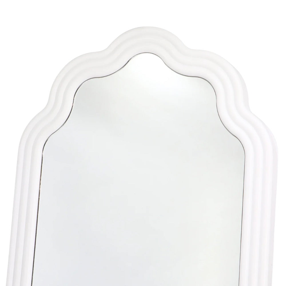 Plastic Framed Mirror White 67cm
