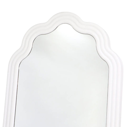 Plastic Framed Mirror White 67cm